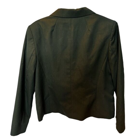 Pendleton Petite Skirt and Jacket set dark green Size 16 Wool padded shoulders - Picture 12 of 15